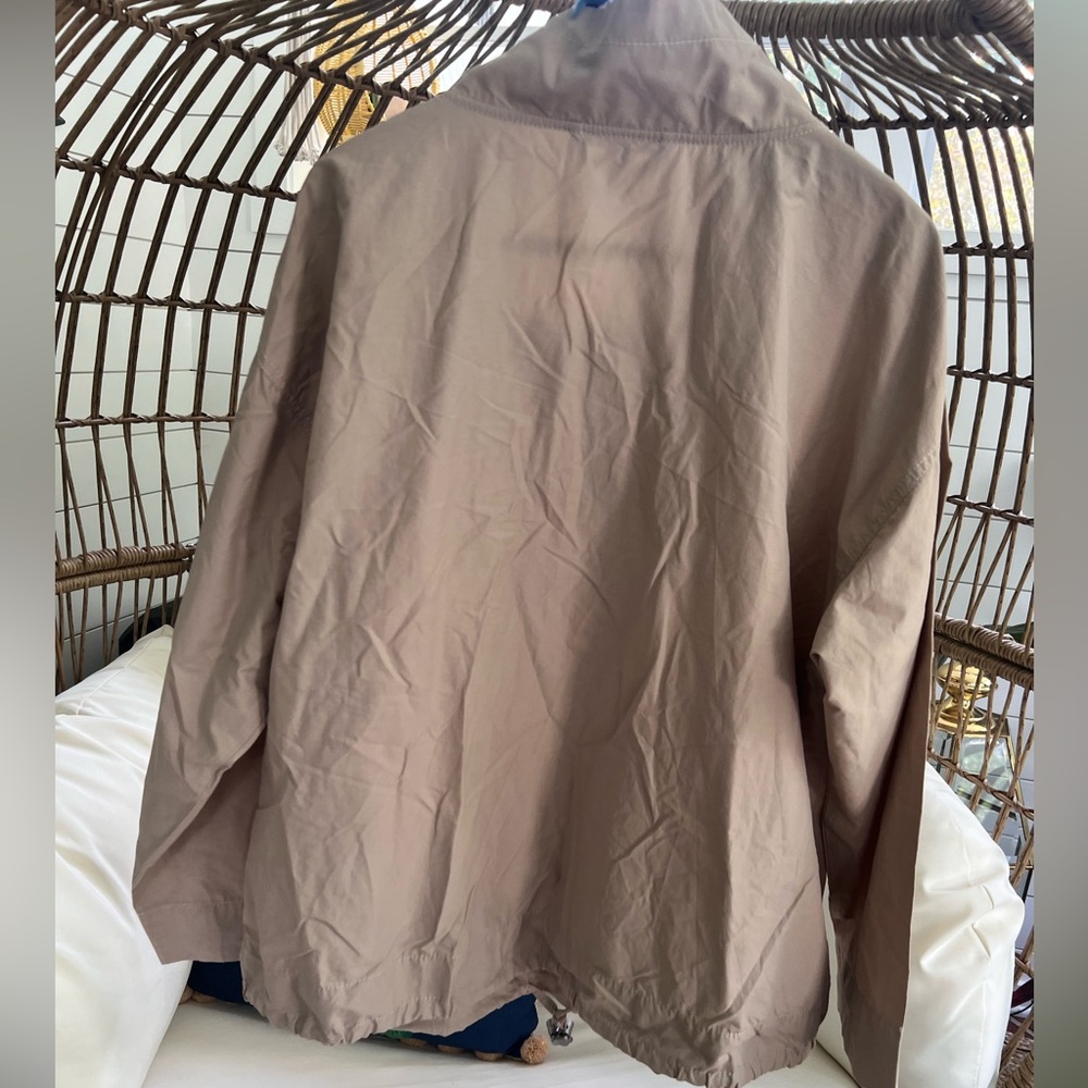Eileen Fisher Neutral Lightweight Pullover Windbreaker - Picture 7 of 10
